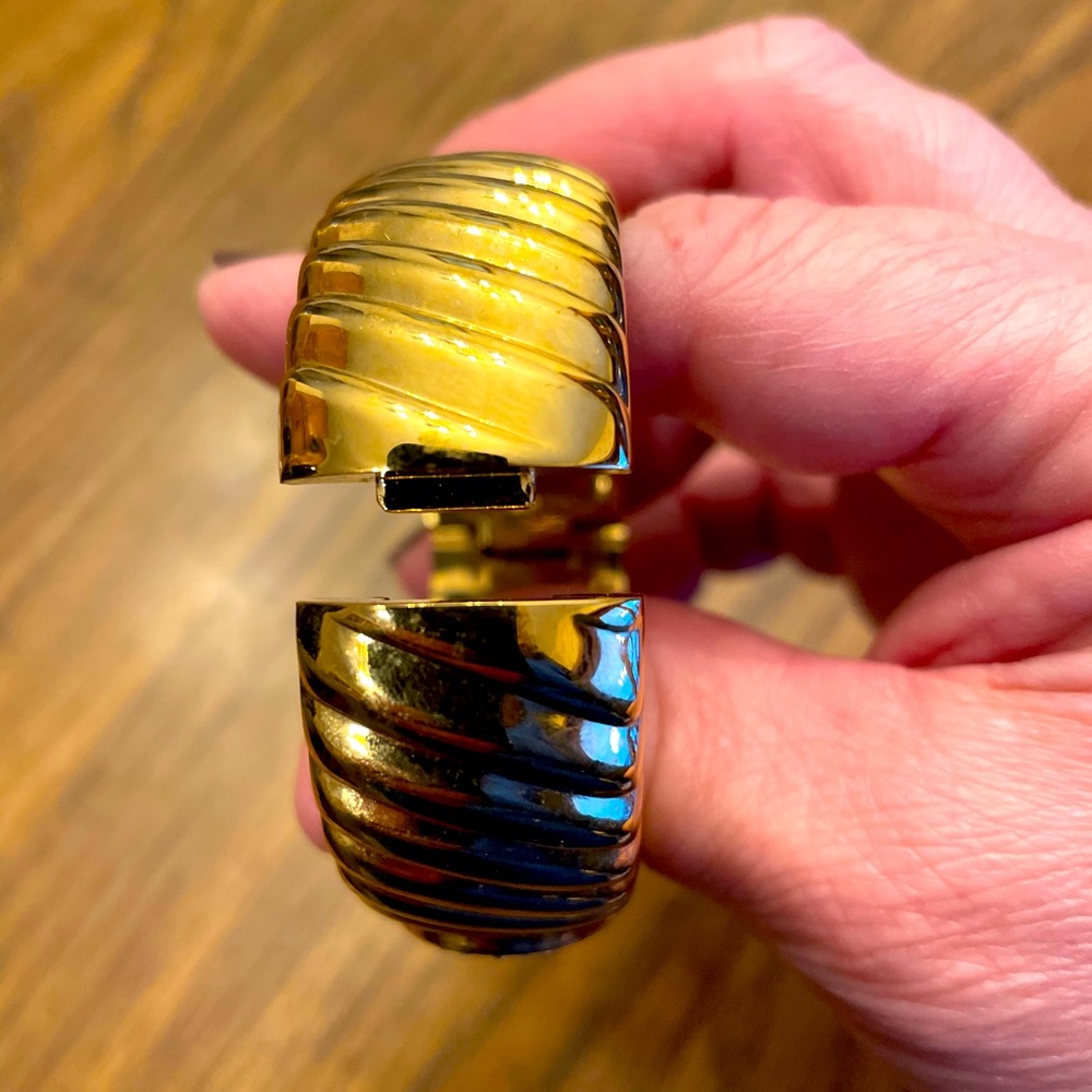 gold watch with gems around face - Picture 2 of 6